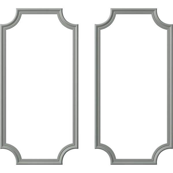 Ekena Millwork 24-in. W x 48-in. H Claremont Panel Moulding Kit Double Panel PMLKCL24X48B - main